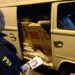 PRF apreende furgão completamente carregado de cigarros contrabandeados em Guapirama