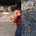Entregador derruba moedas na rua por acidente e pedestres correm para ajudar a recolher. VIDEO