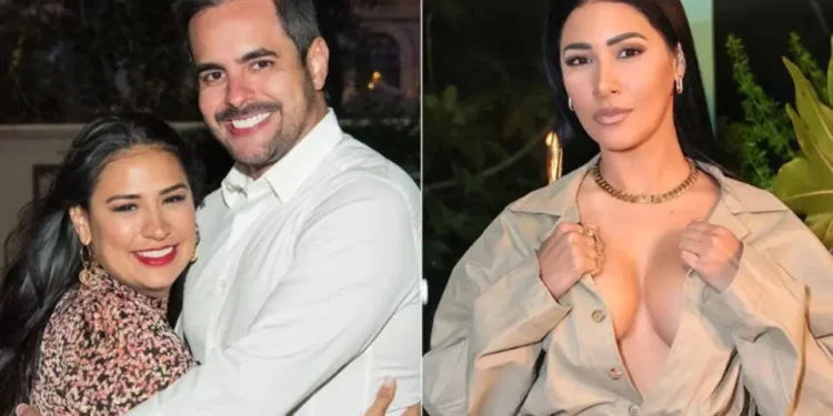 Simone com o Marido Kaká e ao lado a irmã Simaria – reprodução