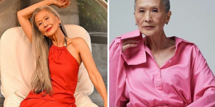 A carreira de Rosa como modelo começou quando ela tinha 68 anos - Fotos: @rosa.saito