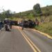 Paraná: Caminhoneiro morre em acidente na PR-182