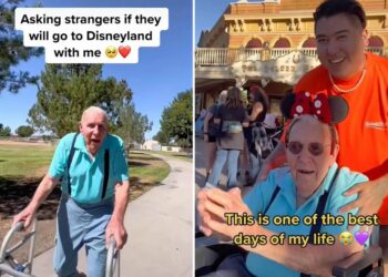 TikToker leva idoso desconhecido de 100 anos para a Disney: “Melhor dia da minha vida”