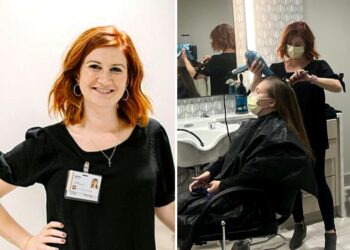 Mãe abre salão de beleza gratuito em hospital e cuida de pais de bebês que estão na UTI