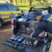 PRF apreende grande quantidade de maconha e armas em Cornélio Procópio