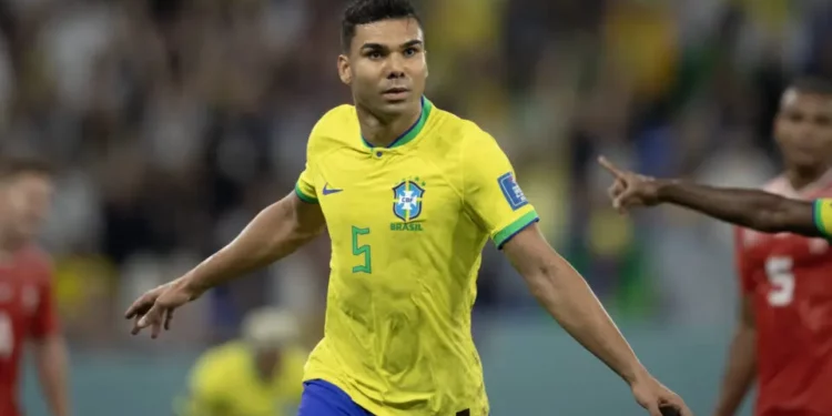 Casemiro salvou Brasil em duro duelo com suíços. Foto: Lucas Figueiredo/CBF