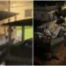 Jovem pula de sacada antes de casa desabar; vídeo