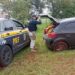 BR-153: Carro capota com quase meia tonelada maconha em rodovia no interior de SP
