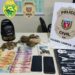 Operação conjunta prende traficante e apreende droga em Siqueira Campos