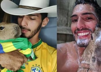 Amizade improvável entre humano e capivara encanta nas redes: 12M