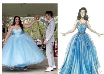 Rapaz faz vestido de baile e realiza sonho da amiga que não podia comprar