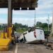 Picada de abelha pode ter causado capotamento com vítimas em pedágio no PR