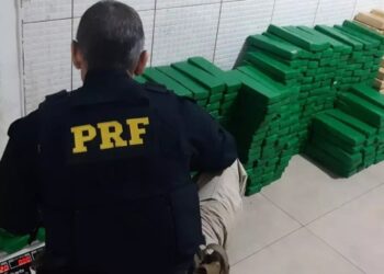 Após perseguição, jovens batem carro e são presos com 270 kg de maconha, no PR
