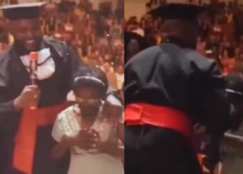 Tia Miúda achava que não estava à altura de ir à formatura e o sobrinho provou o contrário