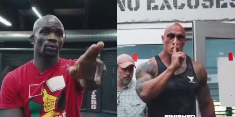 The Rock fingiu que iria levar o jovem lutador para encontrar um amigo no seu apartamento e lá ele soube que ganhou o imóvel de presente - Fotos: reprodução / Instagram @thembagorimbo_mma