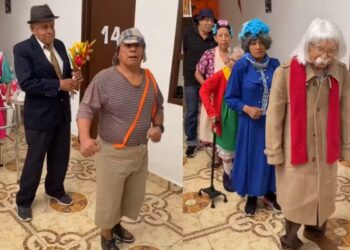 Idosos recriam a Turma do Chaves em casa de repouso; Vídeo