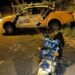 Casal fica ferido após queda de moto em Tomazina