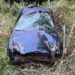 Carro com sete ocupantes capota na PR-272 em Siqueira Campos
