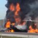 Avião cai em rodovia e mata duas pessoas após sofrer falha nos motores