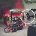 Brasil: Motorista de Kombi em chamas atropela motociclista