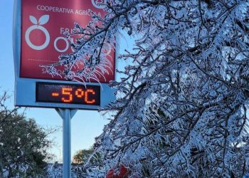 Menor temperatura do ano é registrada em Santa Catarina -7,8°C, diz Climatempo