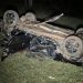 Homem morre e mulher fica ferida após carro capotar na BR-158, no Paraná