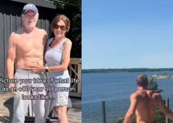 Conheça o casal fitness de 80 anos famoso nas redes: “500 flexões semanais”