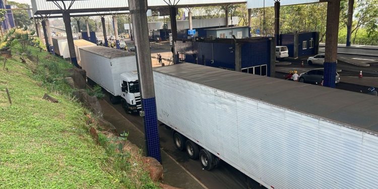 Dois motoristas foram presos durante a fiscalização (Foto: Divulgação/Receita Federal)