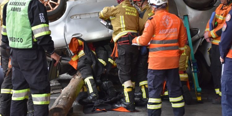 Bombeiros militares do Paraná disputam mundial de salvamento veicular em Portugal
Foto: CBMPR