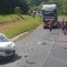 Motorista morre após ser ejetado de picape em acidente na PR-160