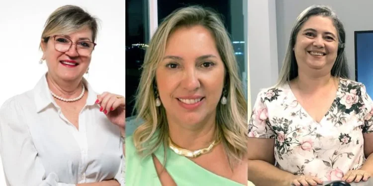 Terezinha (e), Adriana (c) e Lucimara (d)