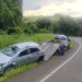 Norte Pioneiro: Capotamento em curva deixa motorista ferido em Pinhalão