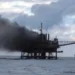 Plataforma da Petrobras pega fogo após explosão e deixa trabalhadores feridos “Assista o vídeo”