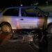 Norte Pioneiro: Casal fica ferido em colisão entre carro e moto no trevo de Santa Mariana, na BR-369