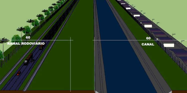 Canal deve diminuir os impactos das chuvas na região. (Foto: Divulgação/SEIL)