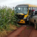 Ônibus escolar com 25 crianças e adolescentes se envolve em acidente no interior do Paraná “Assista o vídeo”