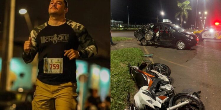 Matheus chegou a ser internado mas não resistiu (Foto: Reprodução/Redes Sociais e PRF)