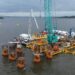 Marco histórico: última estaca marítima da Ponte de Guaratuba é concretada