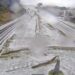 Temporal com chuva de granizo deixa rodovia coberta de gelo no Paraná “Assista o vídeo”