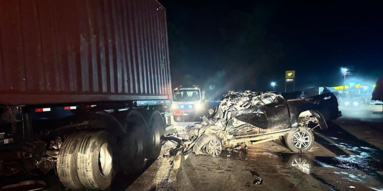 O motorista morreu na hora (Foto: Divulgação/PRF)