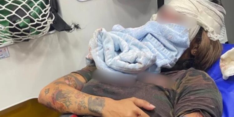 A mulher foi espancada com 61 socos dentro do elevador (Foto: Reprodução/Redes Sociais)