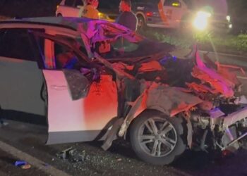 Morador de Cornélio Procópio fica gravemente ferido após colidir na traseira de caminhão na PR-855, em Bandeirantes