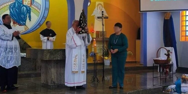 Padre Miguel morreu na igreja após participar de solenidade em homenagem à Nossa Senhora Aparecida (Foto: Reprodução/ Facebook/ Santuário Nossa Senhora de Fátima)