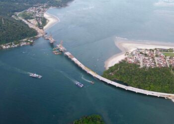 Ponte de Guaratuba chega a 80% de execução a 6 meses da inauguração; veja vídeo