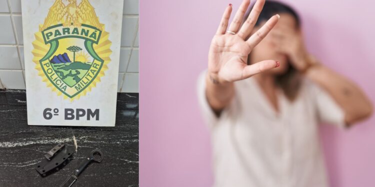 Atual namorado da vítima disse não ter sofrido agressão. (Foto: Divulgação/PMPR e Imagem Ilustrativa/Freepik)