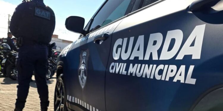 A criança que foi esfaqueada pelo irmão precisou ser levada ao hospital (Foto: Divulgação/Guarda Municipal)