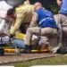 Bombeiros são mobilizados após acidente de trabalho na Praça Rui Barbosa, em Jacarezinho-PR “Assista o vídeo’