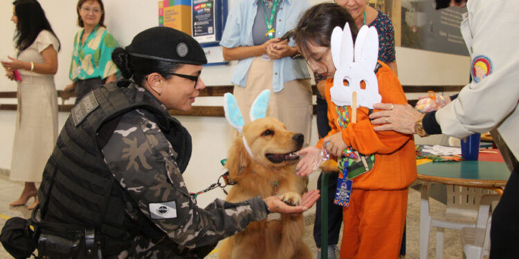 Hospital de Reabilitação inicia projeto de terapia de pacientes com cães da PMPR
Foto: Cabo Adam Padilha/CCOMSOC PMPR