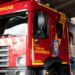 Fogo no rodado de carreta mobiliza equipes na BR-153 em Jacarezinho