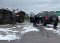 Jacarezinho: Van e EcoSport se envolvem em acidente no trevo da PR-431 com a BR-153
