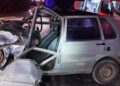 Colisão frontal deixa duas pessoas feridas na BR-376 no Paraná